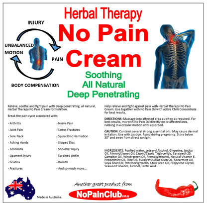 Herbal Therapy No Pain Cream and Herbal Therapy No Pain Oil Pack